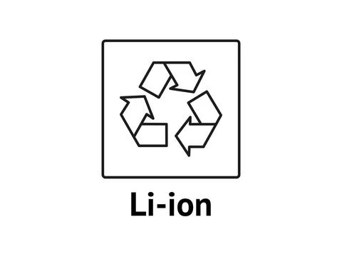 Batteries Recycling codes Stock Illustration