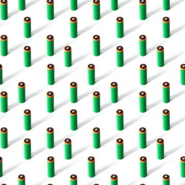 Batteries vertically shadow seamless Stock Photos