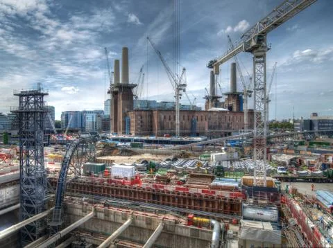 Battersea Construction Stock-Fotos