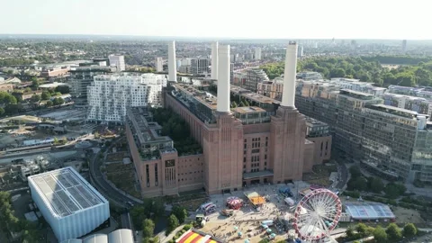 Battersea Power Station, 9th August 2026, 5pm, UK Vídeo Stock 341844084