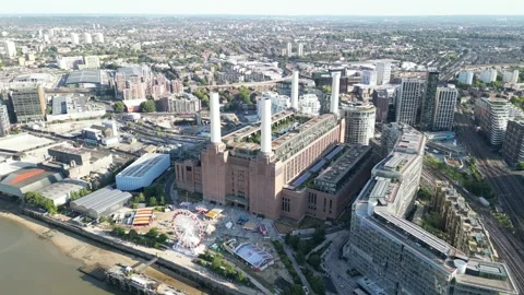 Battersea Power Station, 9th August 2026, 5pm, UK Vídeo Stock 341845776