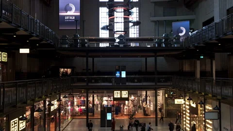 Battersea Power Station interior features. Stock Footage 220605946