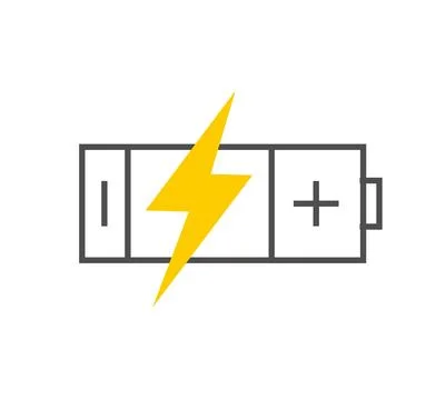 Battery AA &amp; AAA Cell Charging - Stock Icon Stock Illustration