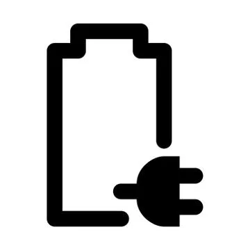 Battery AC Icon Stock Illustration