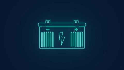 Battery accumulator electric technology clean energy animation Stock Footage 264960264