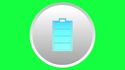 Battery and mail icons Stock Footage 45396565