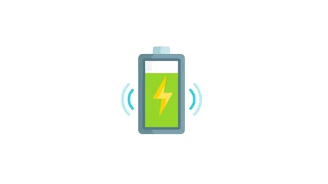 Battery Animation, Charging Status Icon Stock Footage 313011067