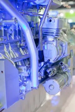 Battery car engine Stock Photos