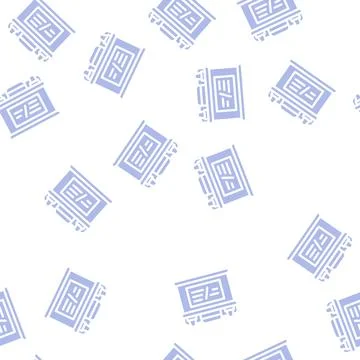 Battery car glyph vector seamless pattern イラスト素材