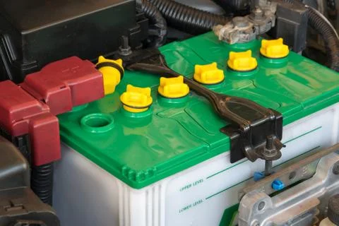 Battery of a car Stock Photos