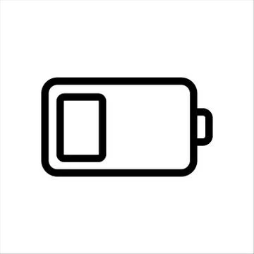 Battery, cell, low, mobile, power icon Stock Illustration