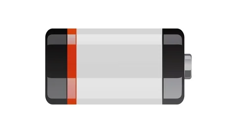 Battery cell lying horizontal, is being charged Stock Footage 87158965