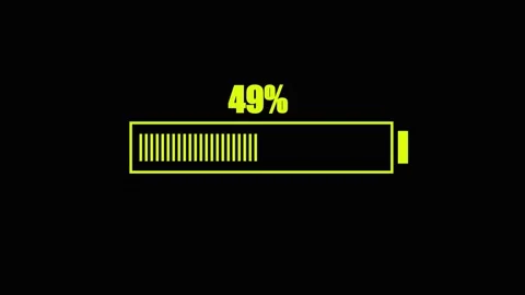 Battery charge 0 - 100% Stock Footage 263957807