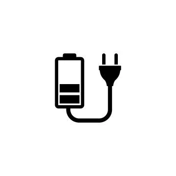 Battery Charge Flat Vector Icon Stock Illustration