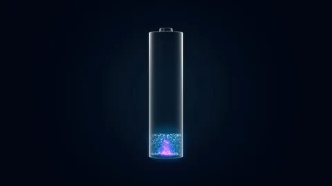 Battery charge. Graphic animation. Stock Footage 91770911