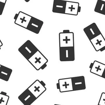 Battery charge icon in flat style. Power level vector illustration on white i 스톡 일러스트