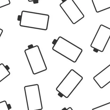 Battery charge icon in flat style. Power level vector illustration on white i イラスト素材