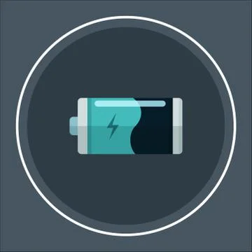 Battery charge icon. Vector illustration Stock Illustration