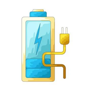 Battery charge illustration Ilustración de archivo