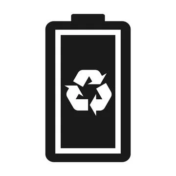 Battery charge indication icon. Vector illustration isolated on white backgro Stock Illustration
