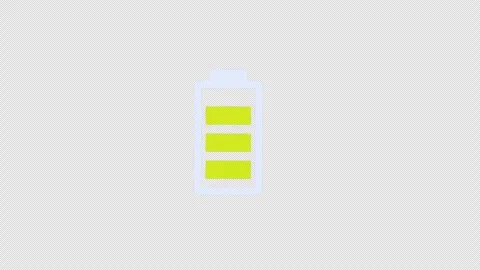 Battery charge indicator charge power. Battery charge from high to low anim.. Видео 277180531