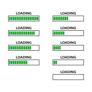 Battery charge indicator icons in vector modern graphics set Illustrazione stock