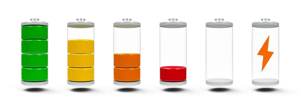 Battery charge indicator Stock Illustration