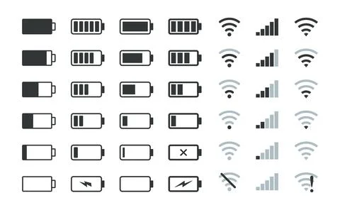 Battery charge indicator. Vector illustration. on white background Stock Illustration
