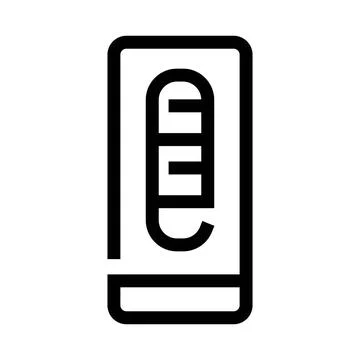 Battery charge level indicator power icon symbol Illustrazione stock