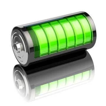 Battery charge level indicators isolated on white. Charging. イラスト素材