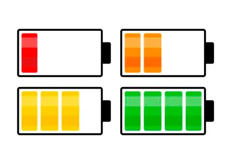 Battery charge level vector symbol icon design. Beautiful illustration isol.. Stock Illustration