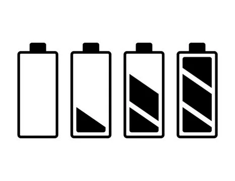 Battery charge level vector symbol icon design. Beautiful illustration isol.. Stock Illustration