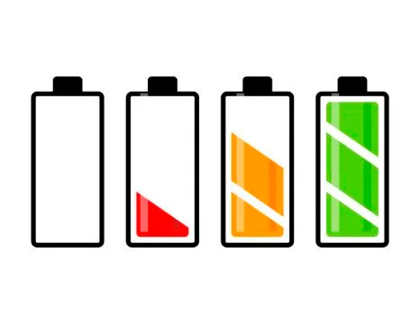 Battery charge level vector symbol icon design. Beautiful illustration isol.. Stock Illustration