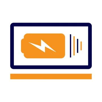 Battery, charge, power, battery empty charging icon Stock Illustration