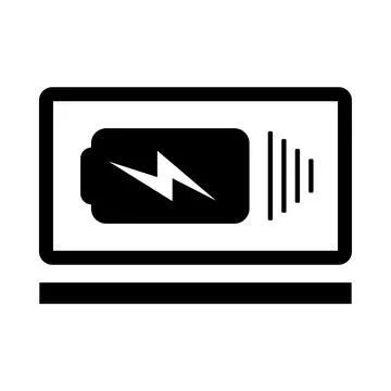 Battery, charge, power, battery empty charging icon Stock Illustration