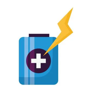 Battery charge power vector illustration Stock Illustration