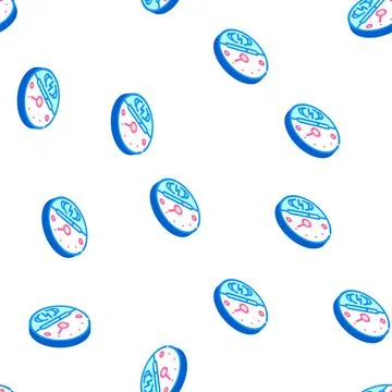 Battery charge sensor isometric icon seamless pattern Stock Illustration