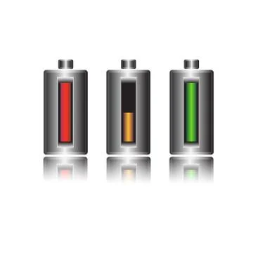 Battery charge status, vector illustration Stock-Illustration