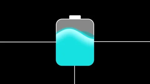 Battery charged animations Stock Footage 325556801