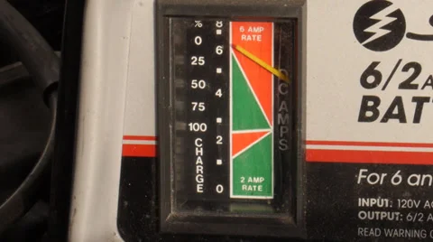 Battery charger dial Stock Footage 29110539