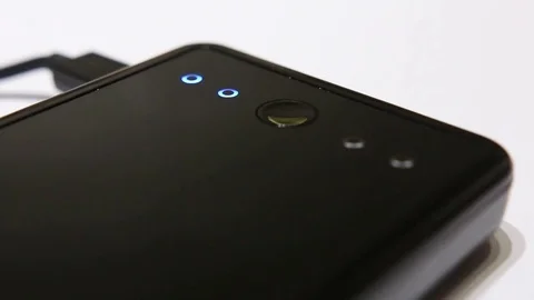 Battery charger LED indicator light, blinking. Stock Footage 72901958