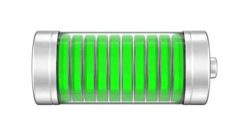 Batterilading, 3D-animasjon medBatterilading, 3D-animasjon med  