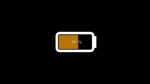 Battery charging animation, animated battery icon 스톡 동영상 258107770