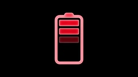 Battery charging animation. charging icon, simple battery charging and fill.. Stock Footage 303069348