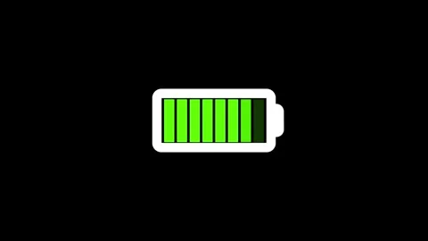 Battery charging animation. charging icon. Motion graphic design. 4k. 스톡 동영상 337958783