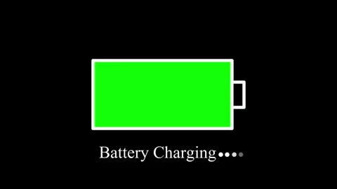 Battery Charging Animation on Green Screen Vídeos de archivo 334358007