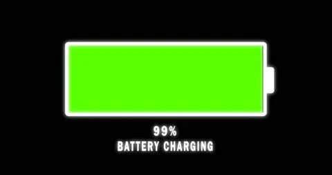 Battery charging animation. Loading progress bar. 4K video Stock Footage 124384244