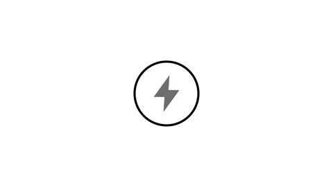 Battery charging animation with a power icon animated video Stock Footage 312623472