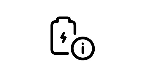 Battery Charging Animation,Digital Power Indicator Stock Footage 313011063