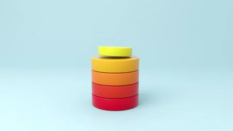 Battery charging. Battery level. Progress change concept. Stock Footage 251627061